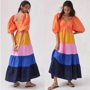Farm Rio by Anthropologie Bright Colorful Dress